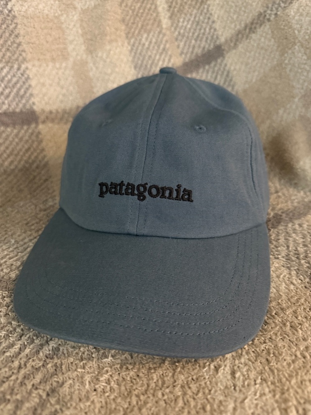 Patagonia Blue Logo Baseball Cap- Never Worn Fitz Roy Icon Trad Cap